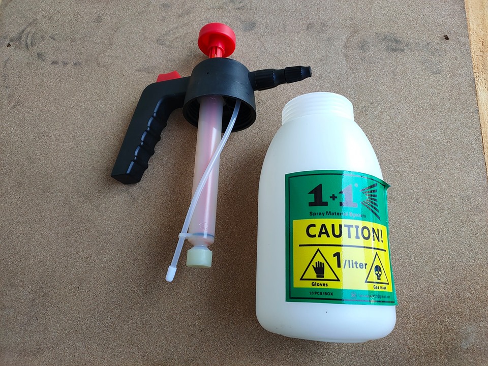 1+1 Heavy Duty Chemical & Solvent Resistant Hand Pump up Pressure Sprayer with Viton Seals